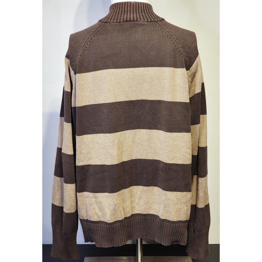 Disney Store Grumpy Crest 1/4 Zip Sweater Mens Large Brown Embroidered Pullover - Picture 6 of 11